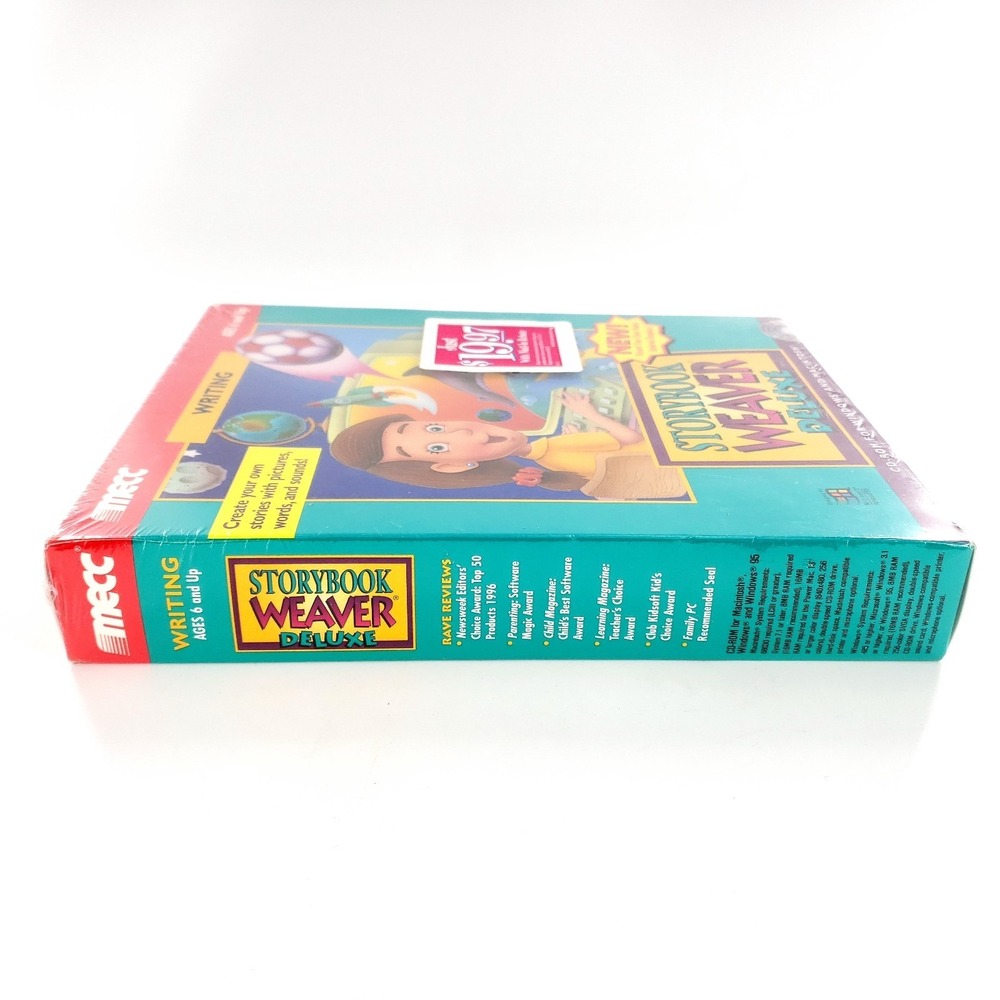 Mecc Storybook Weaver Deluxe Big Box Software CD Windows Mac 1996 New Sealed - Picture 7 of 8